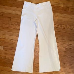 Cream Wide Leg Pants. Eric. Size 12